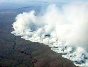 Massive tundra fires Alaska