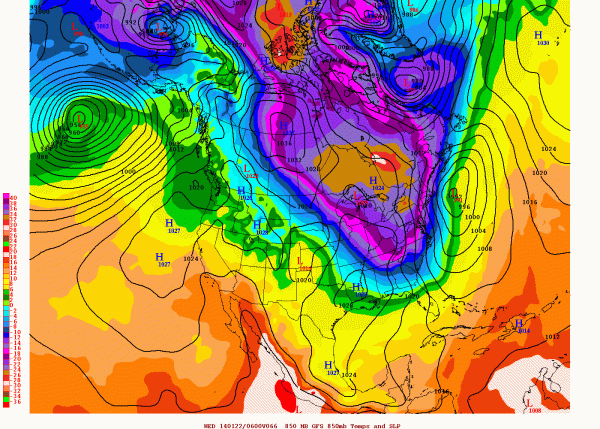 Polar Vortex Collapse January 19