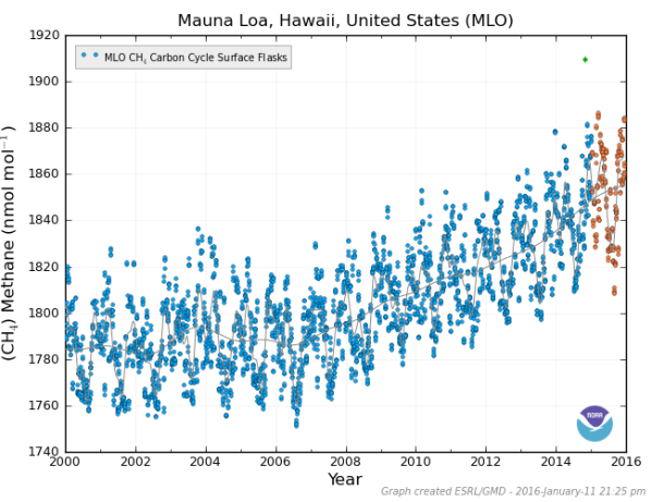 Mauna Loa Methane