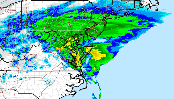 Storm Really Starting to Crank Up Severe Snowfall over DC Area