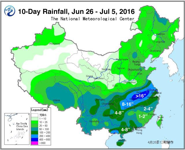 China 2 week Rain July 6