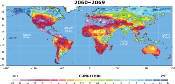 Drought Zones Expand under global warming