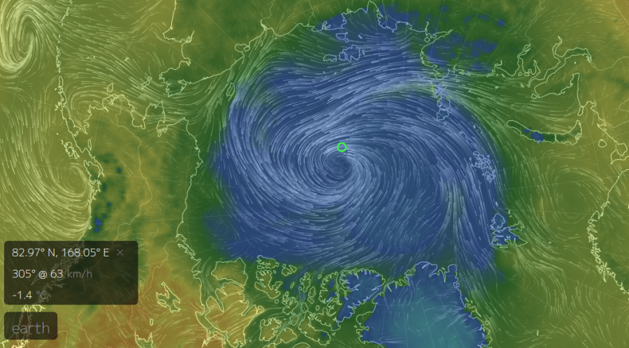 Powerful Arctic Cyclone